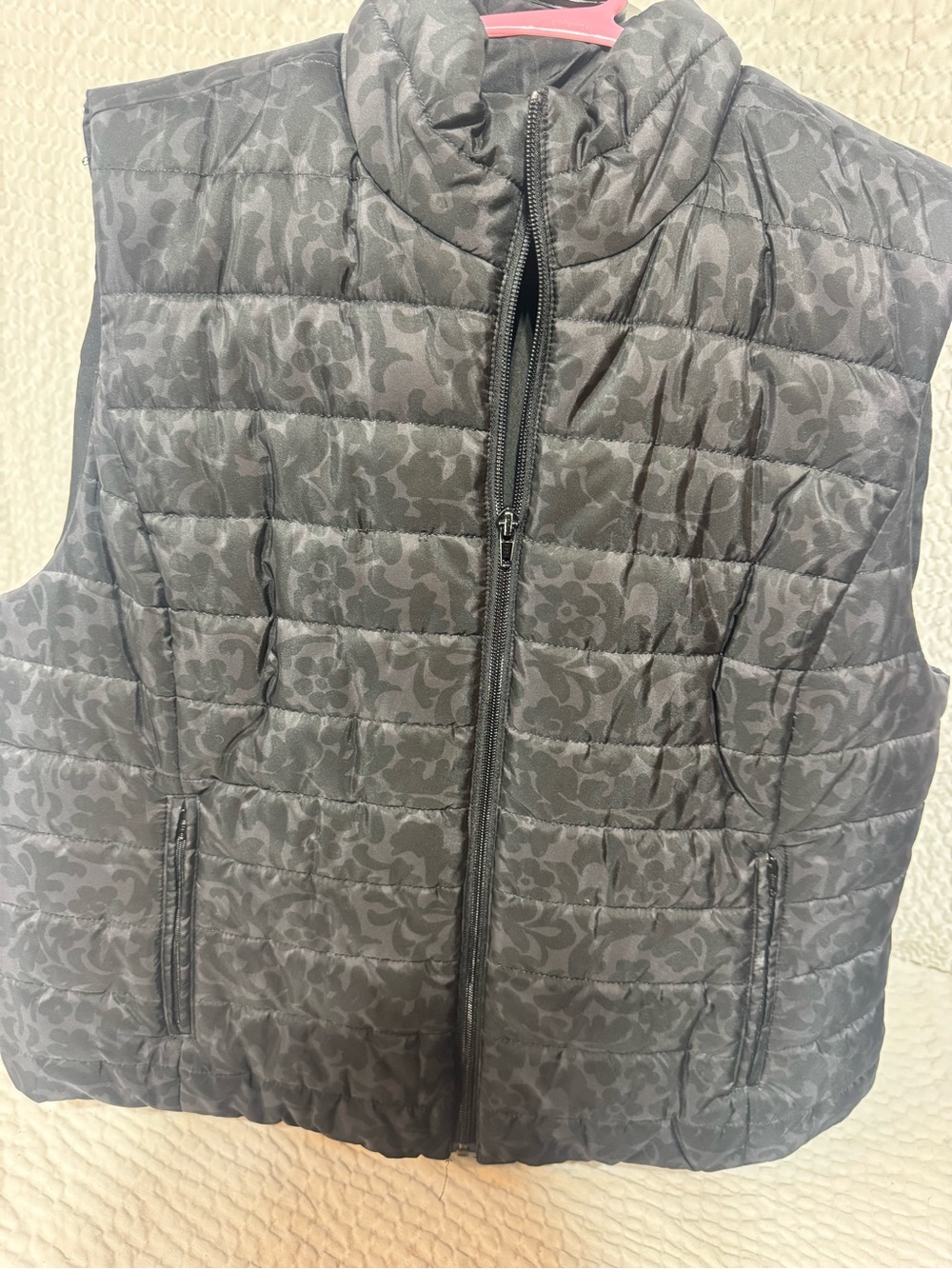 LOFT Black Jacket with Pink Accent Hanger